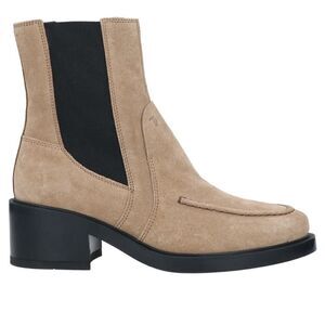 Tods Tronchetto Chelsea Ankle Boot Leather Suede Tan